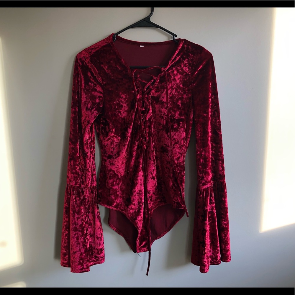 Velvet bodysuit